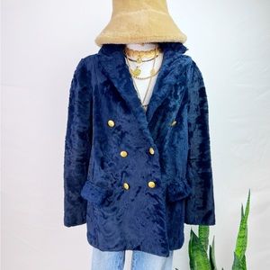 Gorgeous vintage Persian lamb fur coat, Geoffrey Beene for Dan Grossman